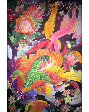 Peinture Tatouage Japonais Grand Phoenix MM 