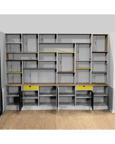 bibliotheque encastree sur-mesure