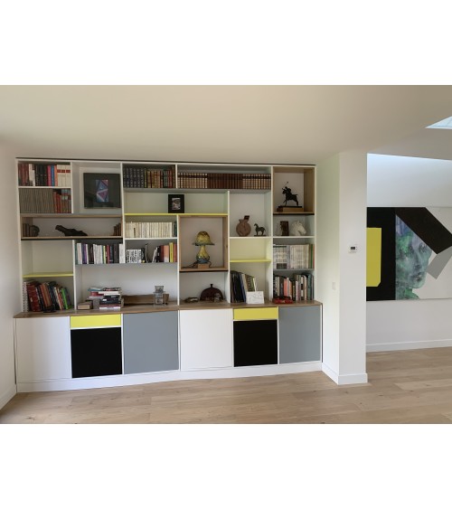 bibliotheque encastree sur-mesure