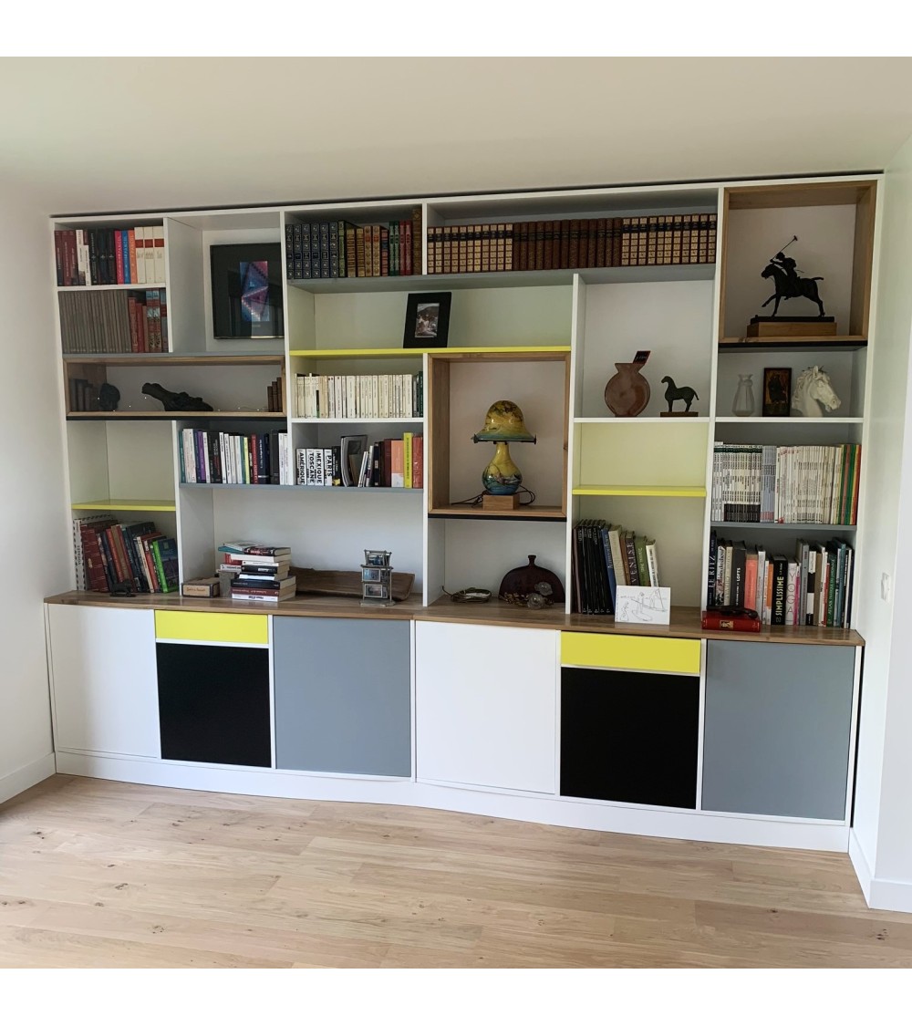 bibliotheque encastree sur-mesure